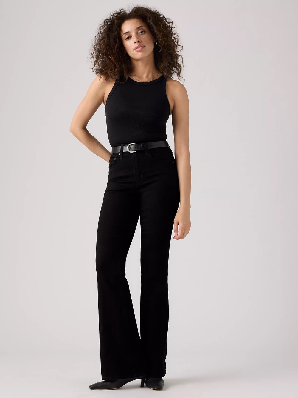 Levi’s 726 High-Rise Flare Jeans Midnight Gaze - Black